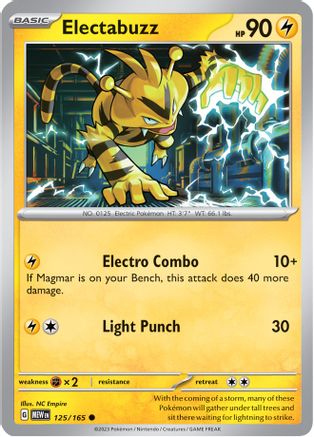 Electabuzz 125 - SV Scarlet & Violet 151