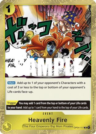 Heavenly Fire (OP04-117) - Kingdoms of Intrigue