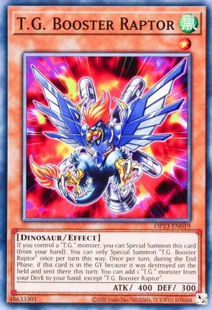 T.G. Booster Raptor (OP23-EN019) - OTS Tournament Pack 23 Unlimited