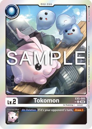 Tokomon (Animal Colosseum Box Promotion Pack) (EX5-005) - Animal Colosseum Foil