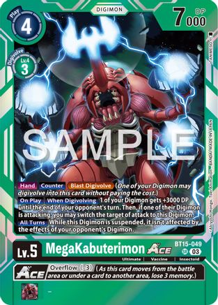 MegaKabuterimon ACE (BT15-049) - Exceed Apocalypse Foil