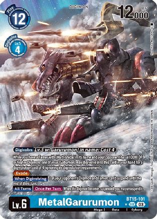 MetalGarurumon (Alternate Art) (BT15-101) - Exceed Apocalypse Foil