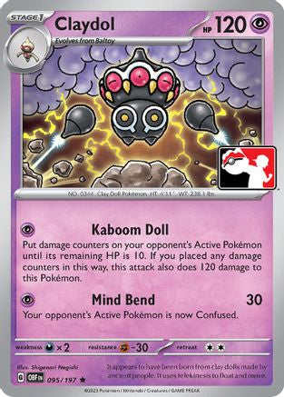 Claydol 95 - Prize Pack Series Cards