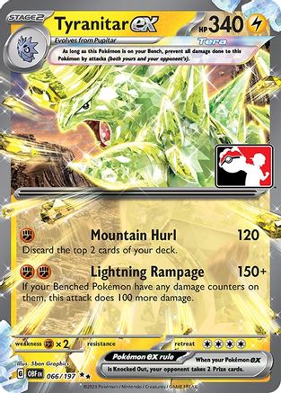 Tyranitar ex - Prize Pack Series Cards Holofoil