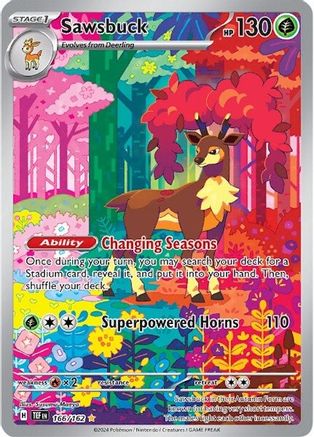 Sawsbuck - 166/162 166 - SV05 Temporal Forces Holofoil