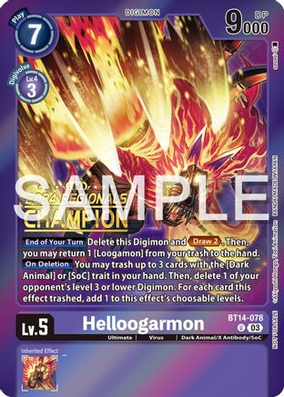 Helloogarmon (2024 Regionals Champion) (BT14-078) - Blast Ace