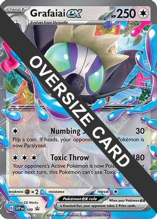 Grafaiai ex - 100 (SV: Scarlet & Violet Promo Cards) 100 - Jumbo Cards Holofoil