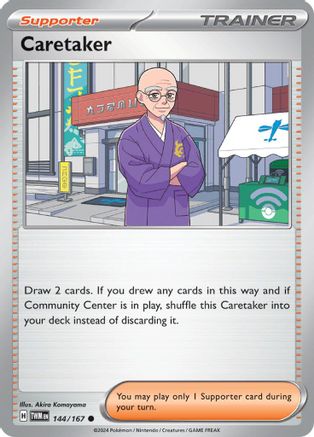 Caretaker - 144/167 144 - SV06 Twilight Masquerade Reverse Holofoil