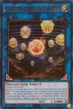 Hieratic Seal of the Heavenly Spheres (UR) (RA02-EN039) - 25th Anniversary Rarity Collection II 1st Edition