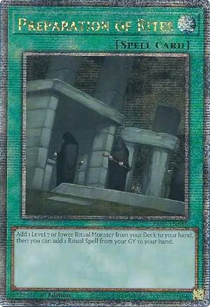 Preparation of Rites (Quarter Century Secret Rare) (RA02-EN056) - 25th Anniversary Rarity Collection II 1st Edition