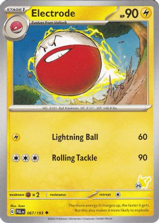 Electrode - Pikachu 25 - Battle Academy 2024