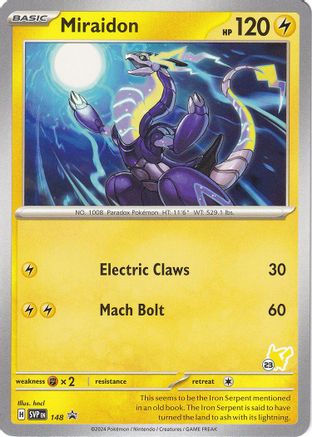 Miraidon - Pikachu 23 148 - Battle Academy 2024