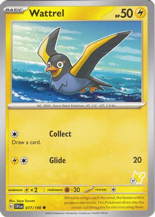Wattrel - Pikachu 17 - Battle Academy 2024