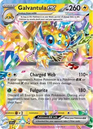 Galvantula ex - 051/142 51 - SV07 Stellar Crown Holofoil