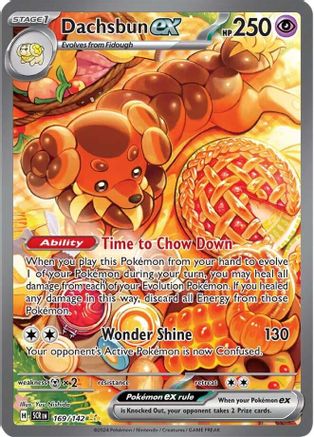 Dachsbun ex - 169/142 169 - SV07 Stellar Crown Holofoil