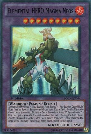 Elemental HERO Magma Neos (LCGX-EN064) - Legendary Collection 2 1st Edition