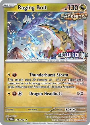 Raging Bolt (Cosmo Holo) (Best Buy) 111 - Miscellaneous Cards & Products Holofoil