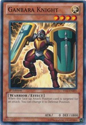 Ganbara Knight (YS12-EN005) - Starter Deck: Xyz Symphony 1st Edition