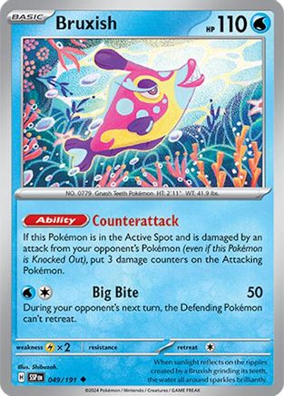 Bruxish - 049/191 49 - SV08 Surging Sparks Reverse Holofoil