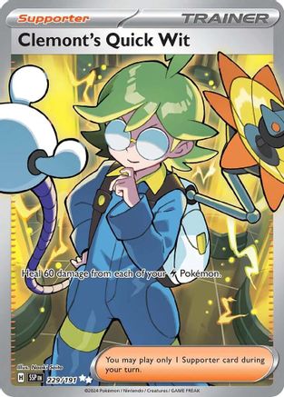 Clemont's Quick Wit - 229/191 229 - SV08 Surging Sparks Holofoil
