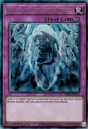 Grave of the Super Ancient Organism (PUR) (RA03-EN077) - Quarter Century Bonanza 1st Edition