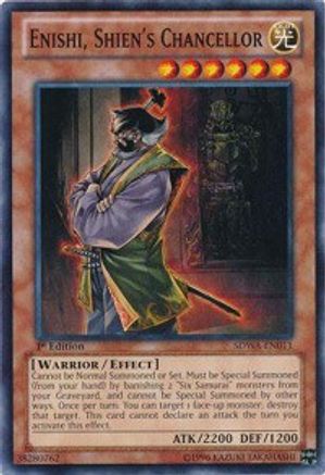 Enishi, Shien's Chancellor (SDWA-EN011) - Structure Deck: Samurai Warlords 1st Edition