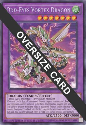 Odd-Eyes Vortex Dragon (Oversized) (DOCS-EN045) - Miscellaneous Promotional Cards
