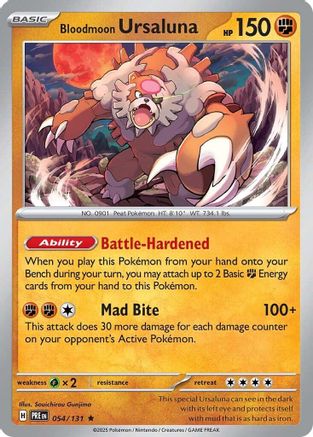 Bloodmoon Ursaluna 54 - SV Prismatic Evolutions Holofoil