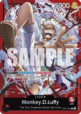 Monkey.D.Luffy (001) (ST21-001) - Starter Deck EX: Gear 5