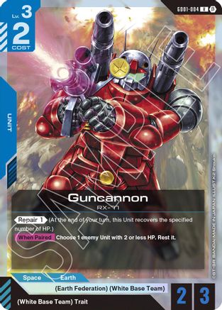 Guncannon (GD01-004) - Edition Beta Holofoil