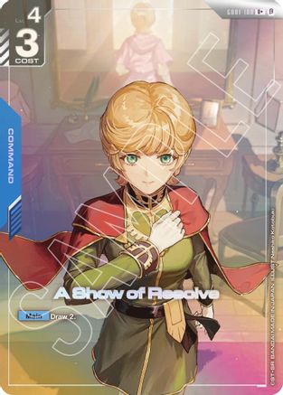 A Show of Resolve (U+) (GD01-100) - Edition Beta Holofoil
