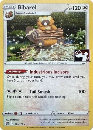 Bibarel (Cosmos Holo) 121 - Prize Pack Series Cards Holofoil
