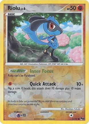 Riolu (Cracked Ice Holo) 16 - Miscellaneous Cards & Products Holofoil