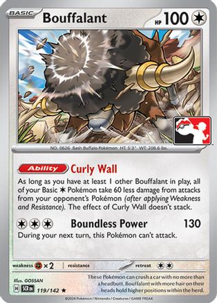 Bouffalant - 119/142 119 - Prize Pack Series Cards Holofoil