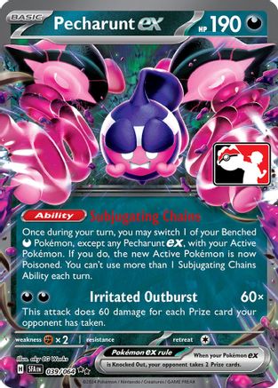 Pecharunt ex 39 - Prize Pack Series Cards Holofoil