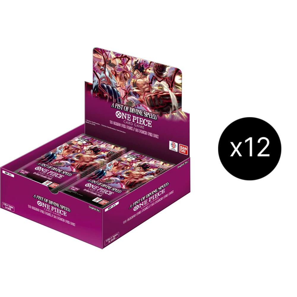 One Piece Card Game - A Fist of Divine Speed - OP-11 - Booster Box Case (12 Boxes) (English)