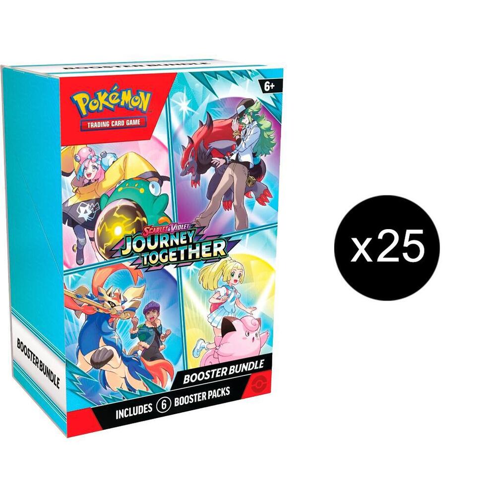 Pokemon TCG - Journey Together - SV9 - Booster Bundle - Sealed Case of 25 Booster Bundles