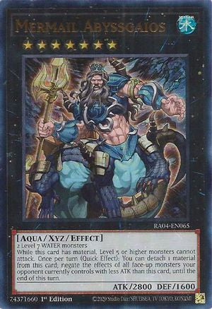 Mermail Abyssgaios (UR) (RA04-EN065) - Quarter Century Stampede 1st Edition