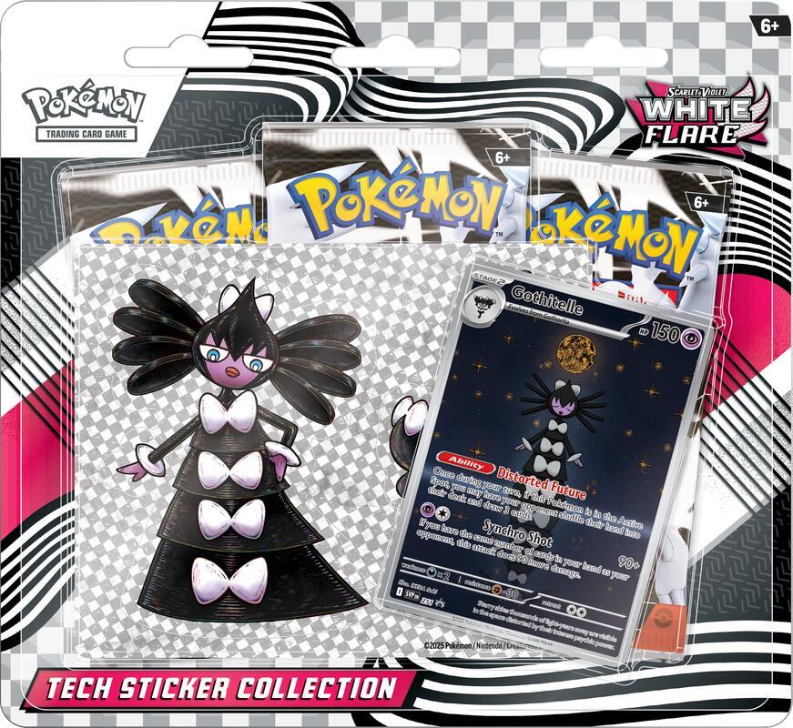 Pokémon - Scarlet & Violet - White Flare - Tech Sticker Collection