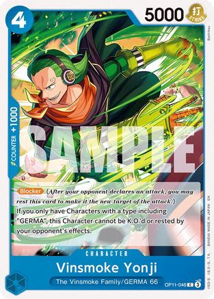 Vinsmoke Yonji (OP11-046) - A Fist of Divine Speed
