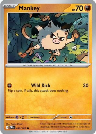 Mankey 90 - SV10 Destined Rivals