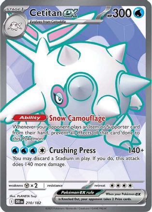 Cetitan ex - 210/182 210 - SV10 Destined Rivals Holofoil