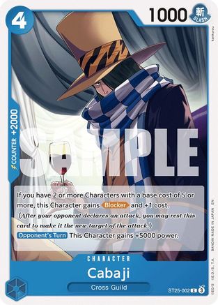 Cabaji (ST25-002) - Starter Deck 25: BLUE Buggy