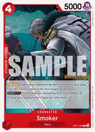 Smoker (OP11-005) - A Fist of Divine Speed Release Event Cards
