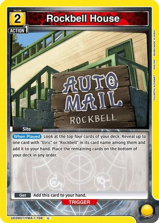 Rockbell House (UE09ST/FMA-1-108) - UE09ST FULLMETAL ALCHEMIST Starter Deck