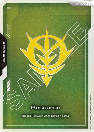 Resource (RP-012) (Zeon Force) (RP-012) - Promotional Resource Tokens Holofoil