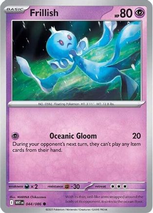 Frillish 44 - SV White Flare Reverse Holofoil