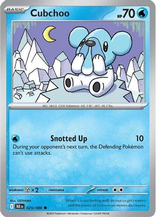 Cubchoo 25 - SV Black Bolt Reverse Holofoil