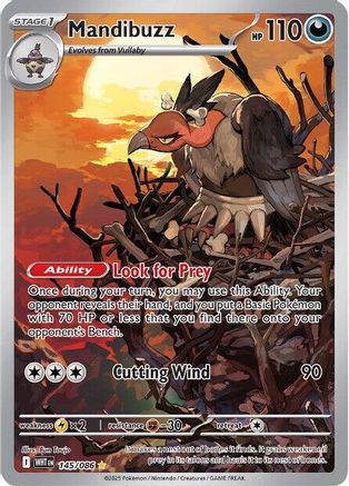 Mandibuzz - 145/086 145 - SV White Flare Holofoil