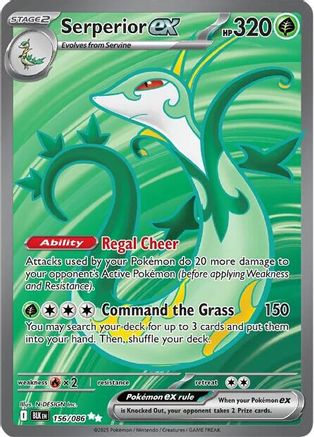 Serperior ex - 156/086 156 - SV Black Bolt Holofoil